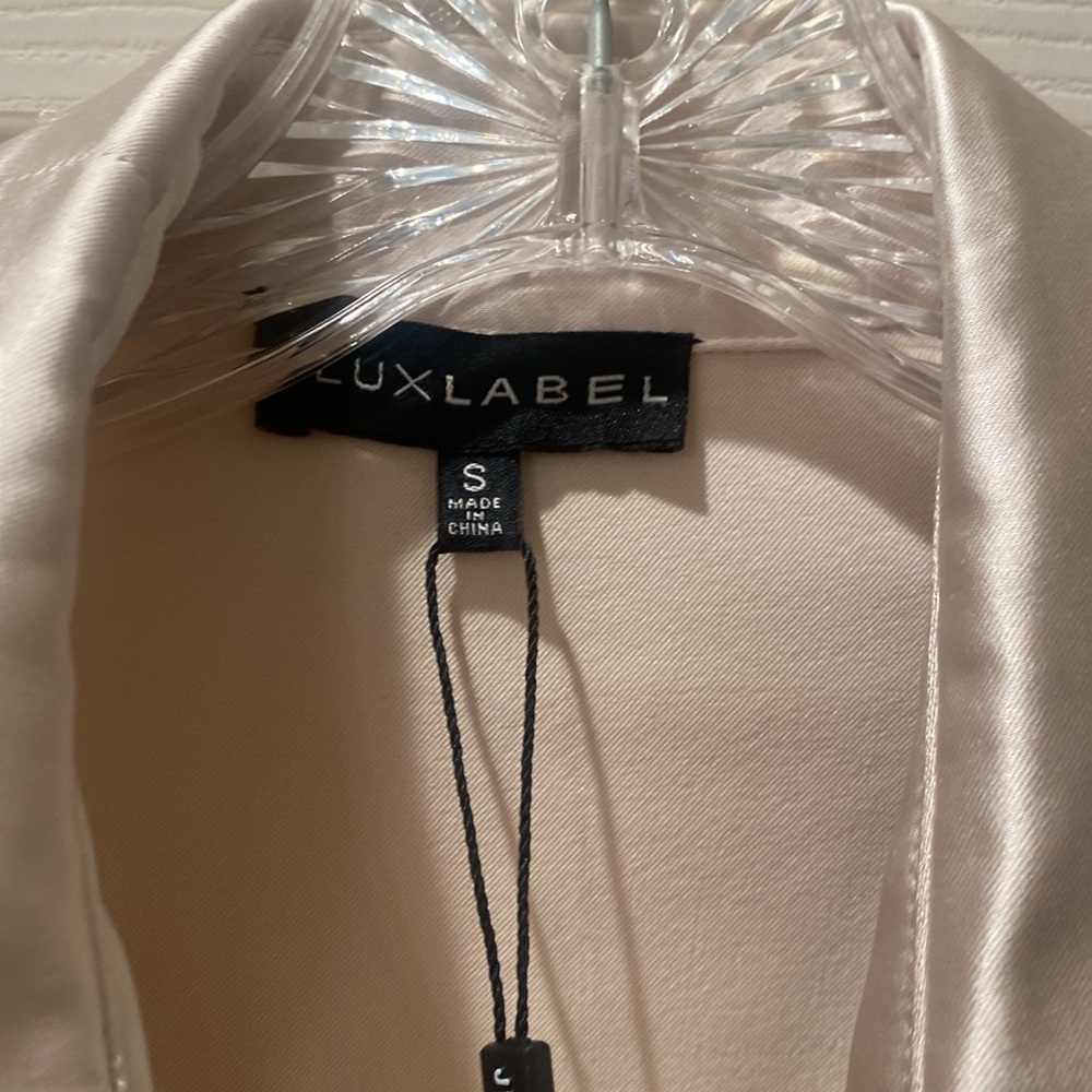 JLUXLABEL champagne colored blouse - Picture 2 of 6